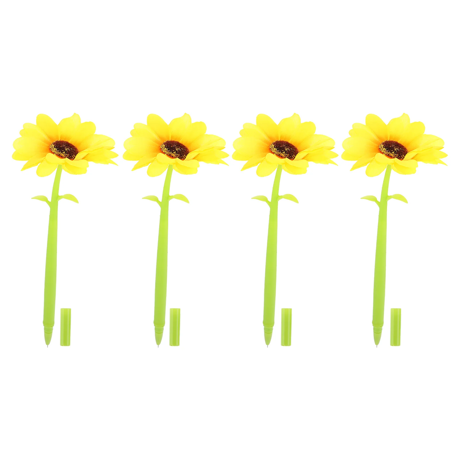 Simulated Sunflower Writing Pens Smooth Writing Pens Office Sign Pens Covered Pens for Home Office Students Stationery