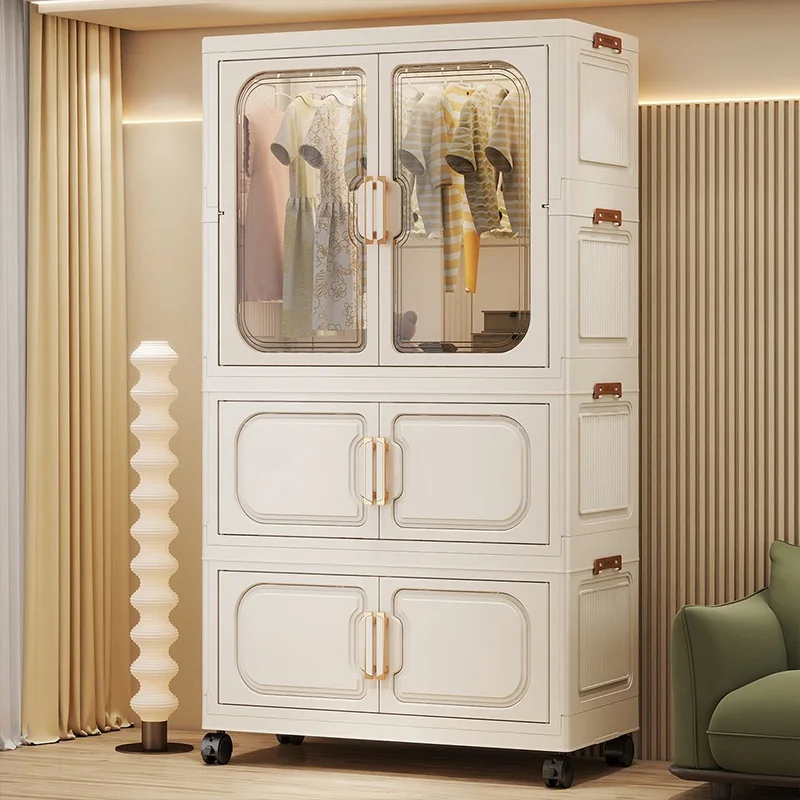 Armario Plegable para Bebés Sin Instalación – Mueble de Almacenamiento Multicapa para Juguetes, para Sala de Estar y Dormitorio, Organizador de Ropa que Ahorra Espacio