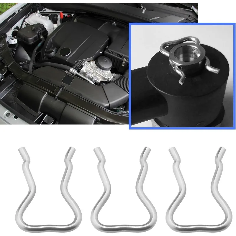 10Pcs Common Rail Injector Clips Return Injector Return Hose Clips Steel Retainer Clip Fuel F00VC22003 F00RJ00322 Replacement