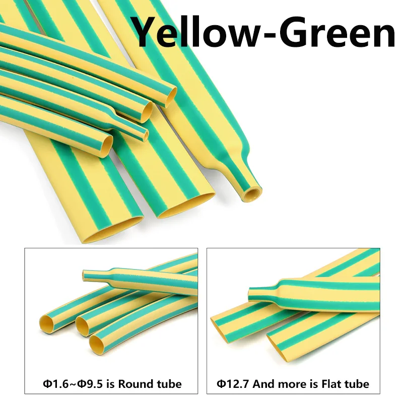 Yellow-Green 3:1 Heat Shrink Tube With Glue 1.6mm - 50mm Dual Wall Adhesive Lined Polyolefin Shrinkin ﻿Wrap Cable Protect Sleeve - view 4