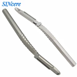 1pc Dental Implant Bone Scraper Stainless Steel Dental Surgical Collector Straight and Curved  Implant Instrument