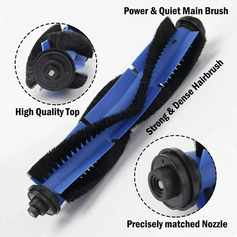 Kit de acessórios de substituição para eufy robovac l70 robô aspirador de pó híbrido substituir peças lavável escova lateral principal filtros hepa