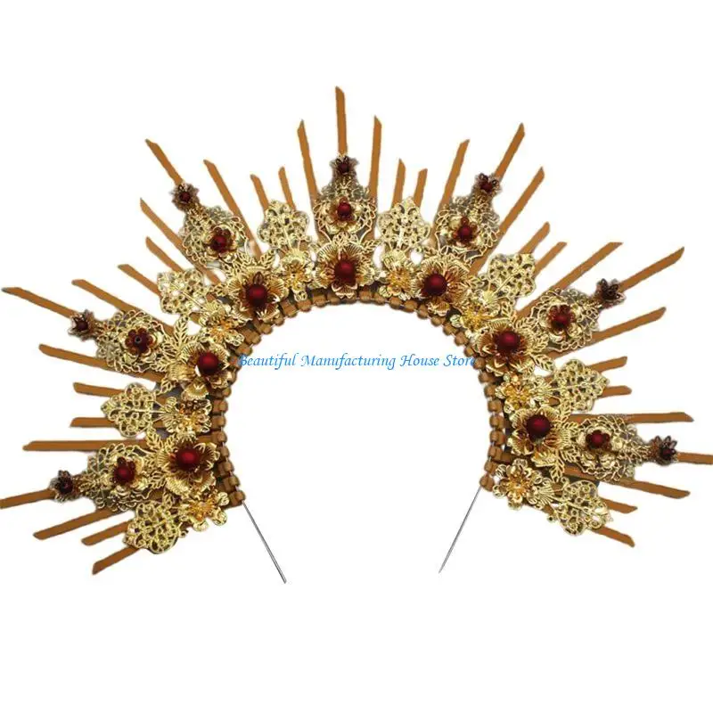 

E56A DIY косплей ангел в форме ореола повязка на голову материалы фестиваль обруч для волос рождественские шоу головной убор