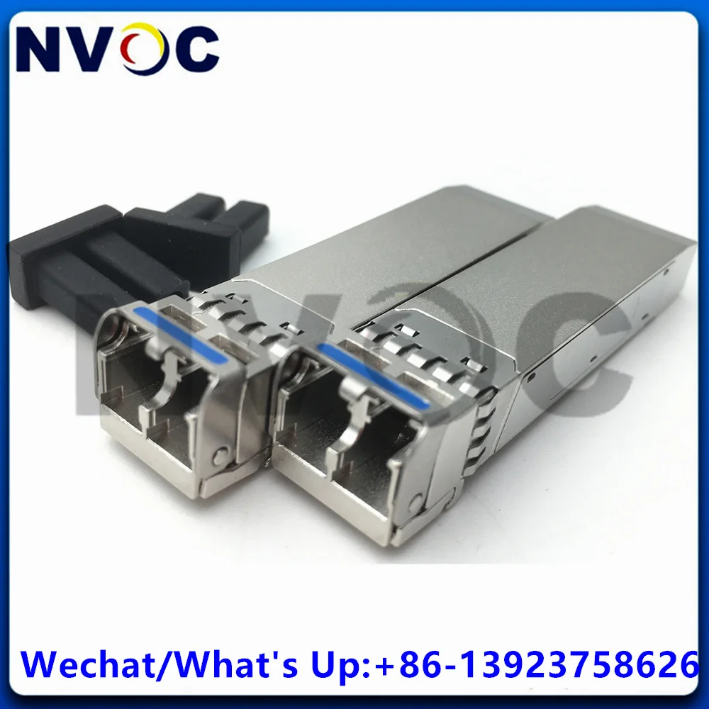 2Pcs SFP+ 12G 80KM 1550nm CWDM SFP+,EML+APD,Dual LC Fiber Duplex Optic Transceiver Module Duplex To Optical Converter
