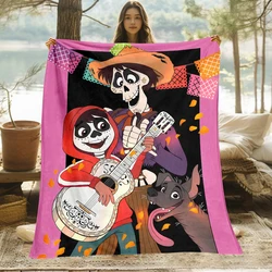 Disney Coco Art thin blanket, Lightweight Flannel Throw for Sofa,Bed,Travel,Camping,Livingroom,Office,Couch,Chair, and Bed