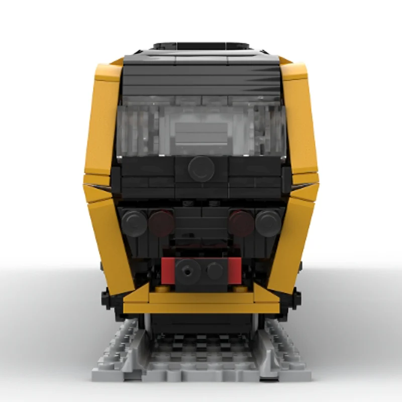 City Car Model MOC Building Bricks Dutch Railway Passenger Train Modular Technology Children Holiday Gifts Assemble Toys Suit