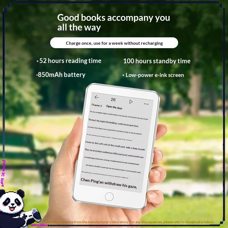 Fanmu Small E-Ink E-Reader Eye-Friendly Paperlike Screen Slim Portable Ebook Reader Support Audio Reading For Daily Study Travel