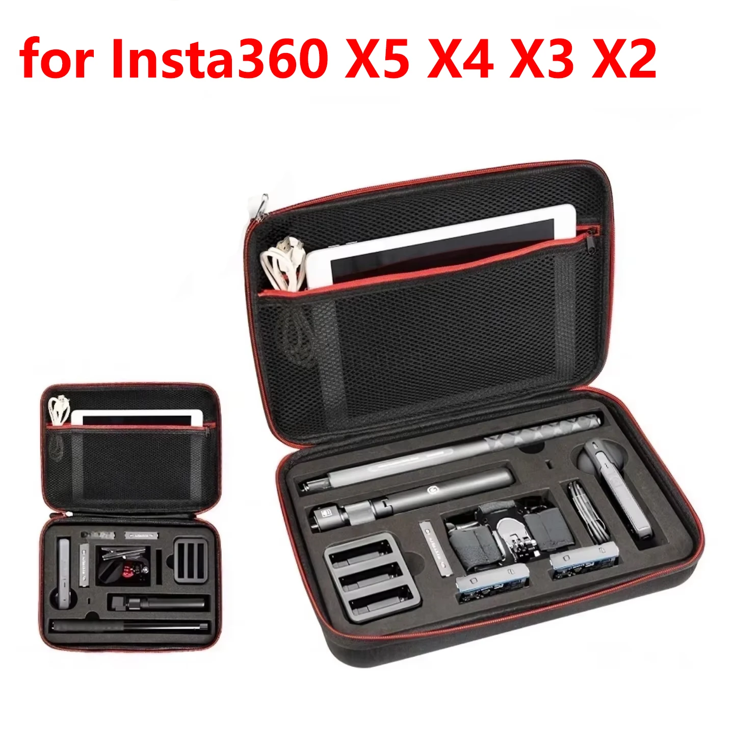 for Insta360 X5 X4 X3 Camera Carrying Case Portable Storage Bag Protective Case For DJI Action 6 Gopro Camera Box Accessories