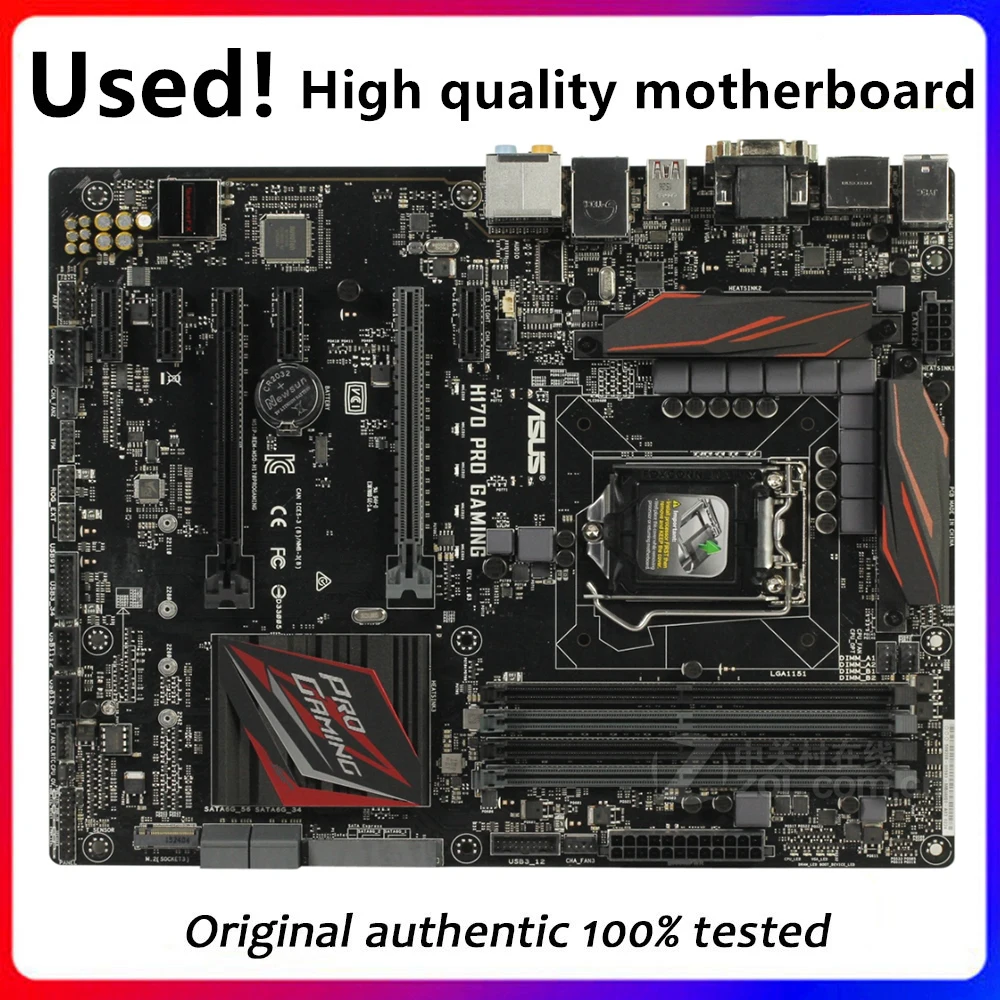 For ASUS H170 PRO GAMING Original Used Desktop Intel H170 64GB DDR4 Motherboard LGA 1151  i7/i5/i3 USB3.0 SATA3