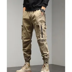 Pantalones de pierna recta para hombre, ropa de trabajo holgada y versátil, estilo Retro japonés, marca de moda, primavera y otoño, novedad