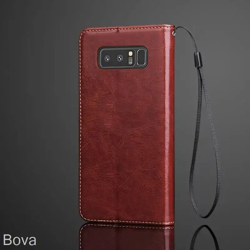 case for Samsung Galaxy Note8 N950F Galaxy Note 8 card holder cover case Pu leather Flip Cover Retro wallet fitted case business