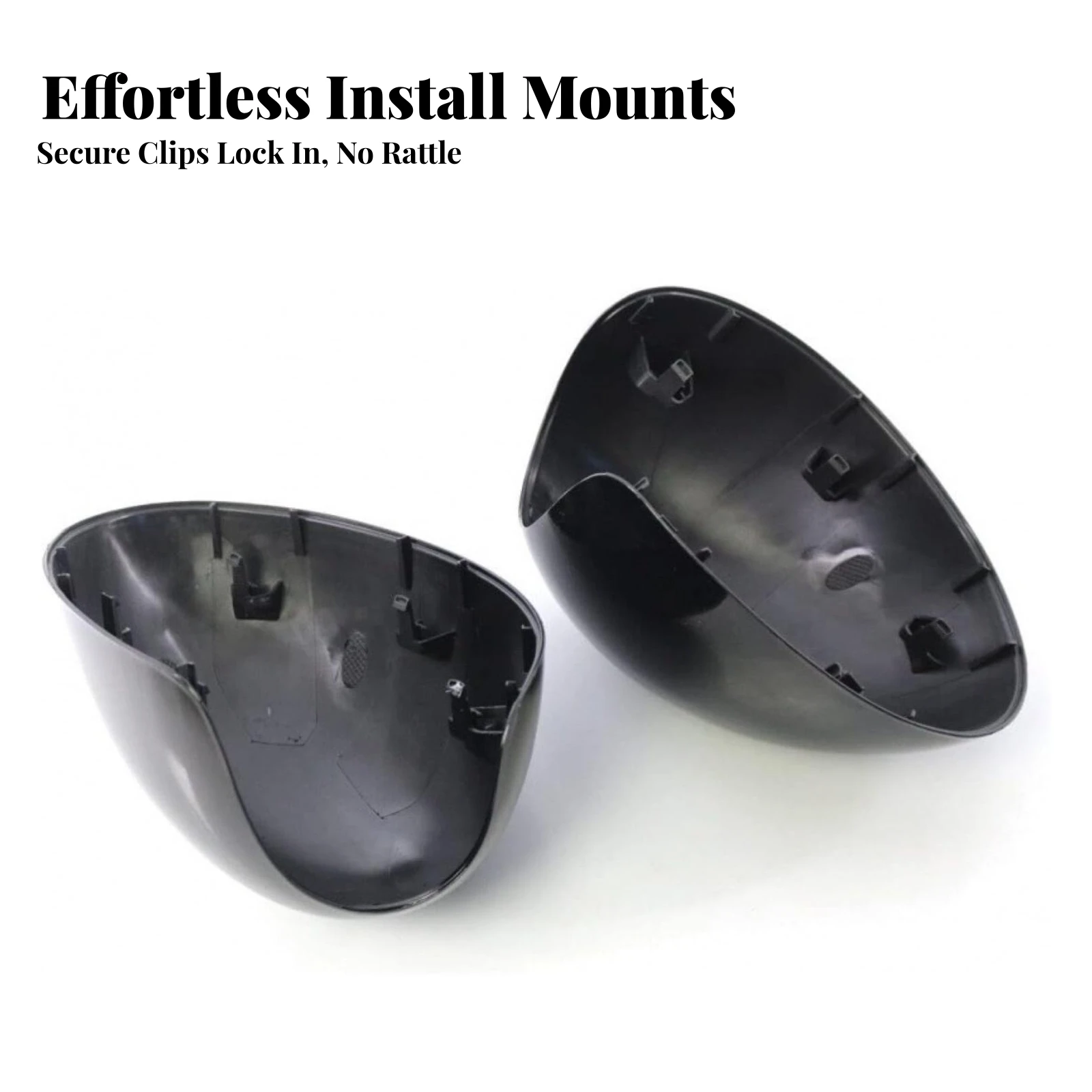 Side Mirror Cover Shells ABS Side Rearview Mirror Cover Long-Lasting Waterproof