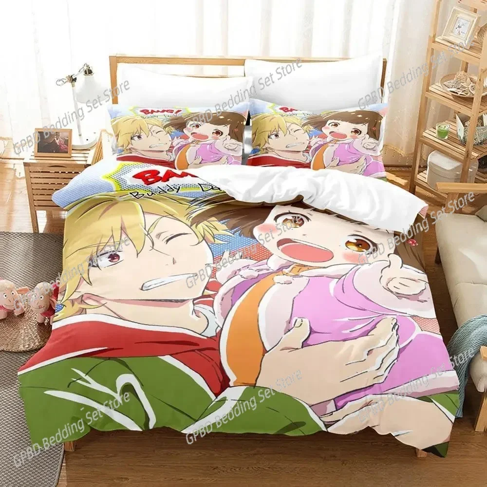 Buddy Daddies Bedding Set Single Twin Full Queen King Size Bed Set Adult Kid Bedroom Duvet cover Sets 3D Anime Bed Sheet Set