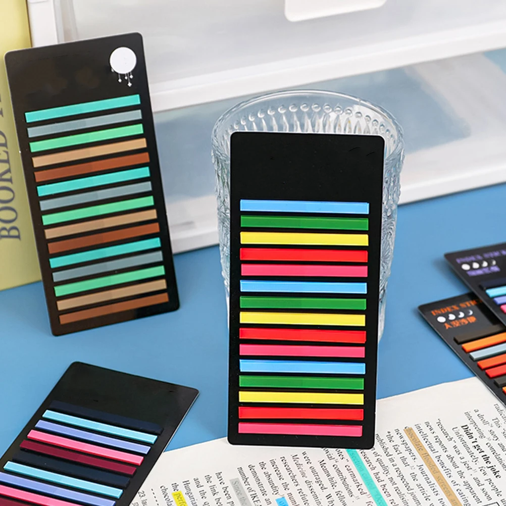 

6pcs Colored Adhesive Markers Translucent Reading Strips Notebook Tabs Aesthetic Sentence Child Reusable