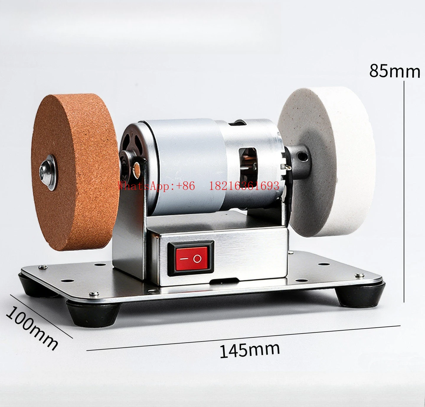 Desktop Grinder Small Automatic Double Grinding Wheel Electric Knife Sharpener Household Mini Rust Removal Polishing Grinder