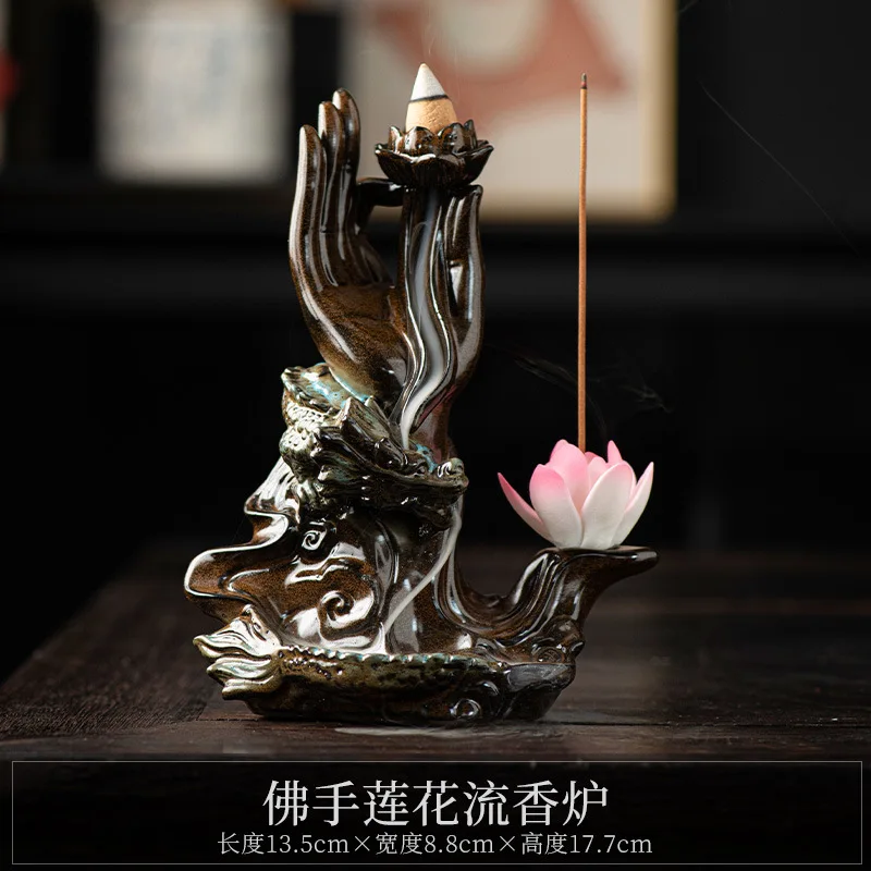 

Reverse Flow Indoor Decor Sandalwood Agarwood Home Zen Tea Ceremony Incense Burner