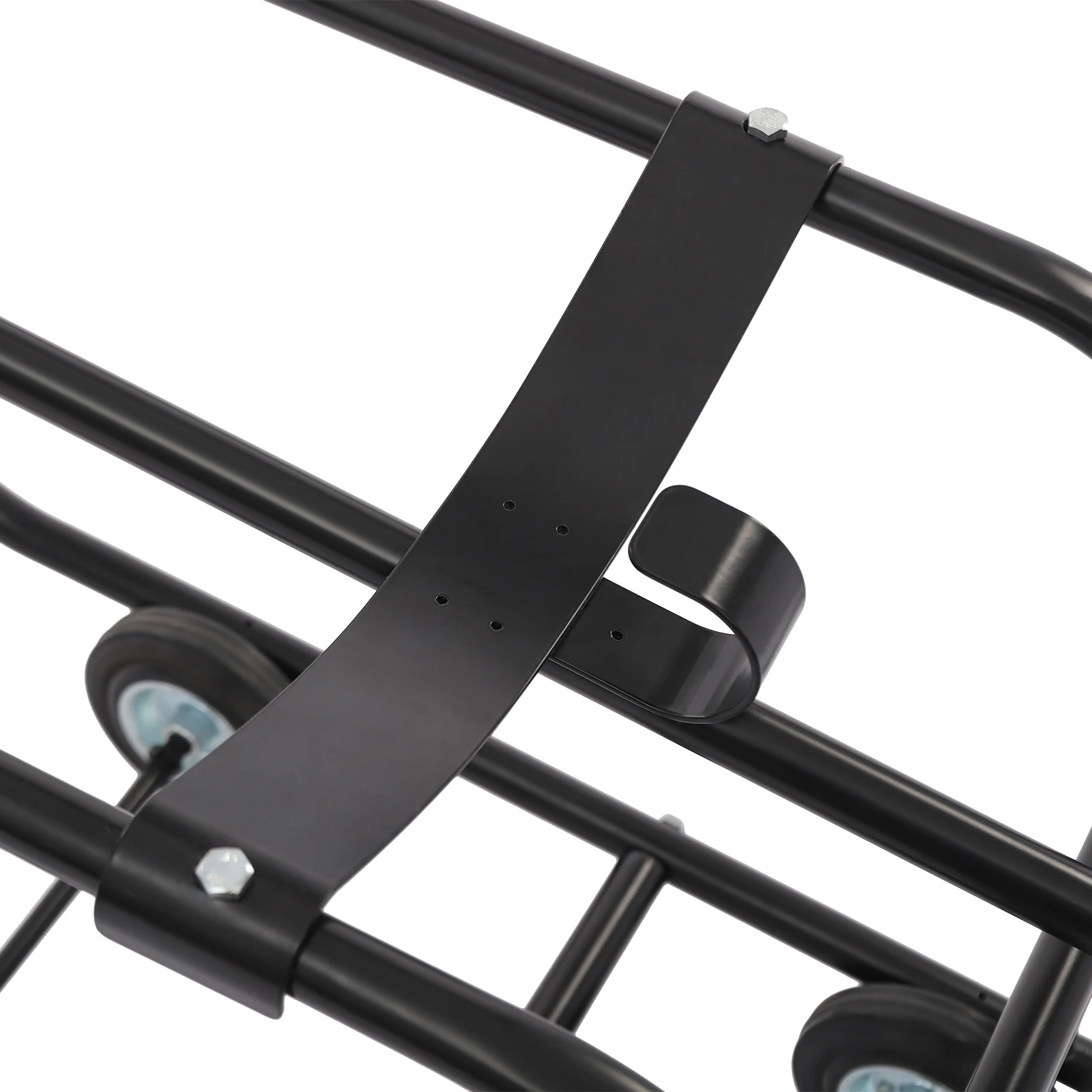 مهد طبل أسود 43.3*17.12*20.75 بوصة 272.15 كجم/600 رطل مع عجلات، مهد طبل 55 جالون، مهد طبل متحرك، حامل طبل #5