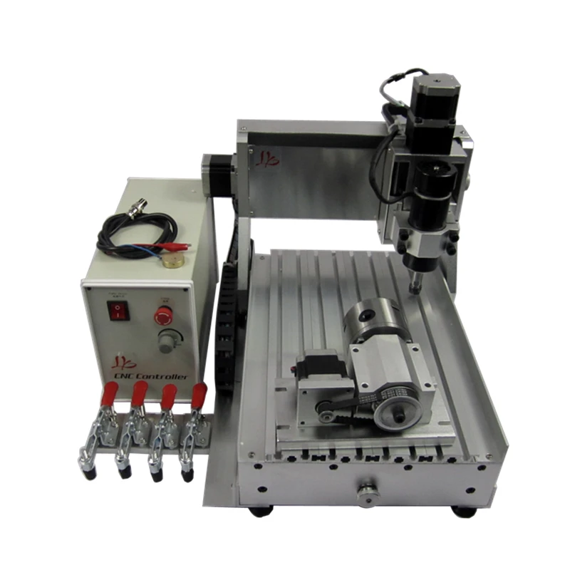 3020Z LYCNC penggilingan pengukir CNC Router ukiran pemotong 500W Port USB 3 sumbu 4 sumbu mesin pertukangan 300*200mm dengan tangki air
