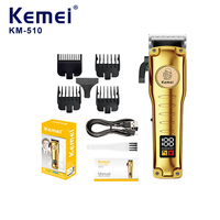 Kemei Electric Hair Cutting Machine Men Small Size Wireless Hair Clipper Set Precision Adjustment Trimmer LCD Display KM-510
