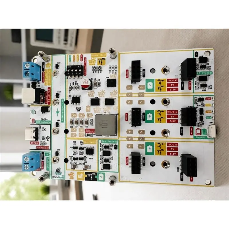 FAST-Solar MPPT UPS Power Board 18650 Battery 4.2V/3A Solar Energying Storage 30Μa Low Power For Low-Power Iot