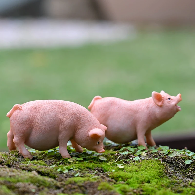 

Creative Mini Pig Desktop Ornaments Simulation Animal Fairy Garden Accessories Cute Livingroom Figurines Flower Pot Decoration