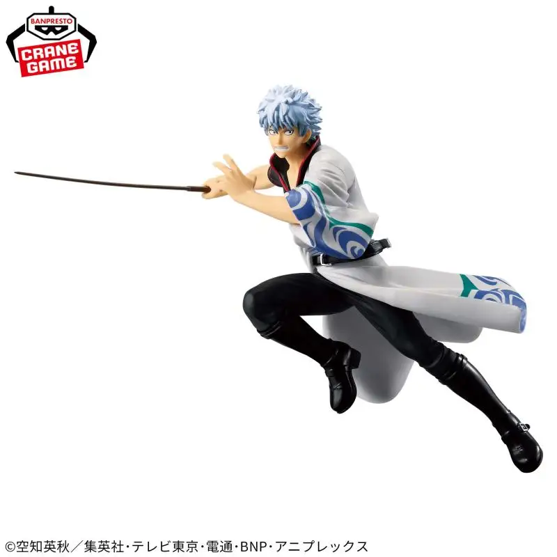 In stock Bandai BANPRESTO GINTAMA VIBRATION STARS Sakata Gintoki Anime Action Figures Model Toy desktop Ornaments Original