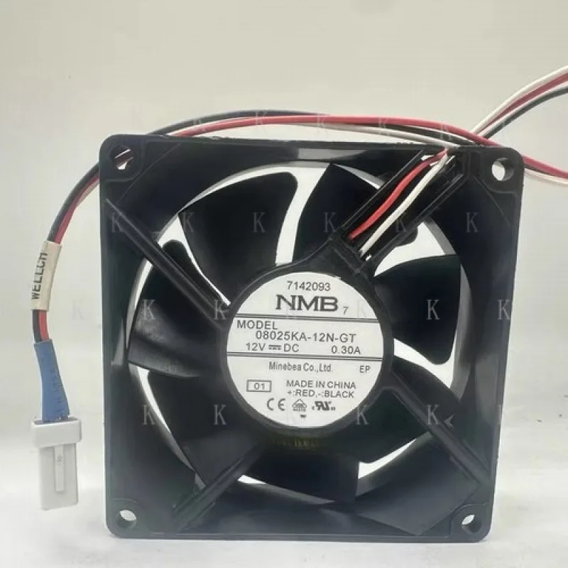 

C НОВЫЙ ДЛЯ NMB 08025KA-12N-GT 8025 12 В 0,30 А 8 см Вентилятор охлаждения