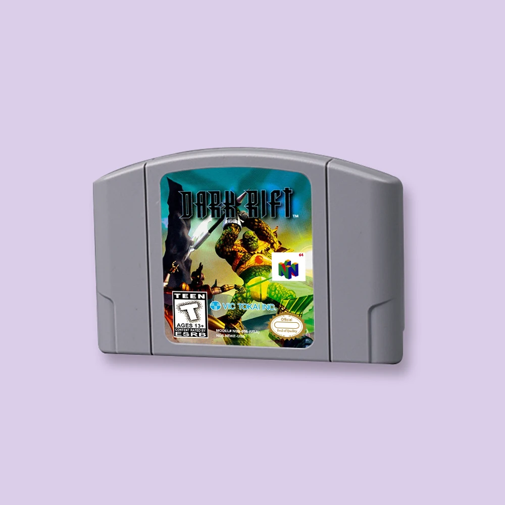 

for Dark Rift 64bit game card for USA NTSC version N64 video game console English language