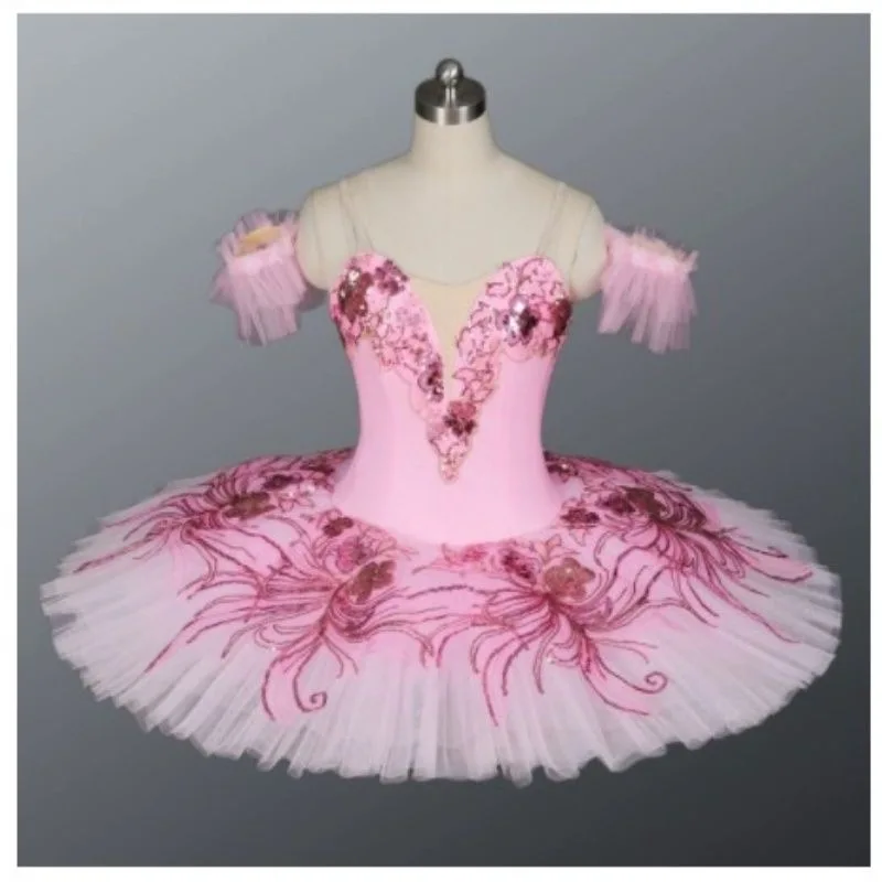 

Professional Ballet Performance Fluffy Tutu Dress Girls Adult Children Swan Lake Ballet Dancer Dance Costume Pink Ballet Dress