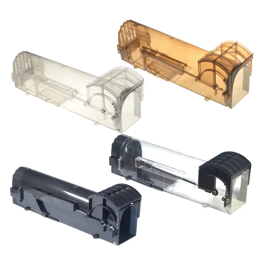 Humane Transparent No Kill Live Catcher For Kids Pets Lever Automatic Lock Rodent Catcher Garden Pest