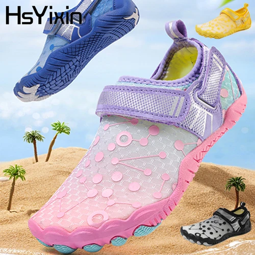 Zapatos de agua Zapatos de playa para niños Secado rápido Transpirable Zapatos de agua para nadar descalzos Zapatillas de deporte al aire libre Zapatillas de río Agua s