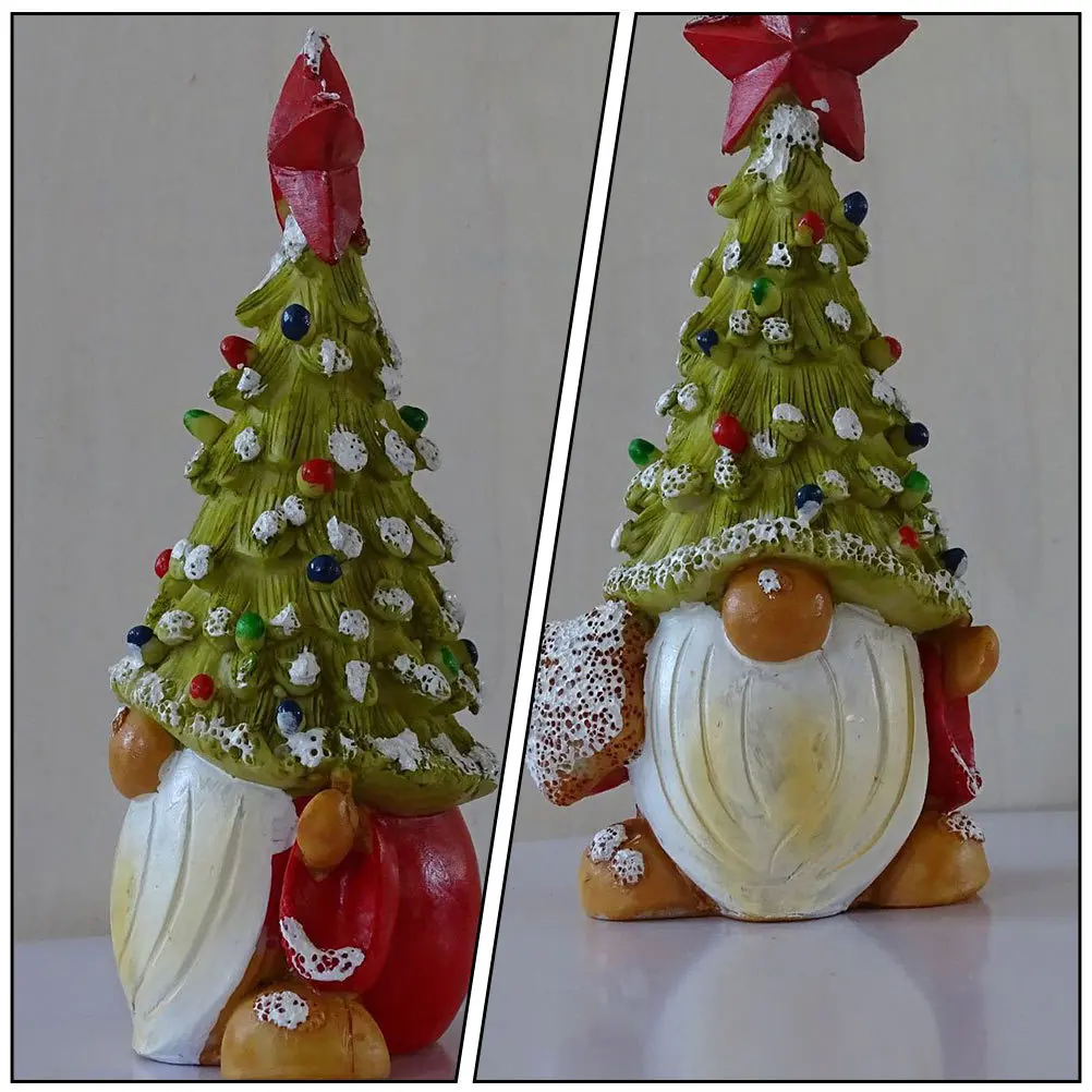 

Christmas Desktop Adornment Ornament Xmas Decoration Gnome Figurines Decorations