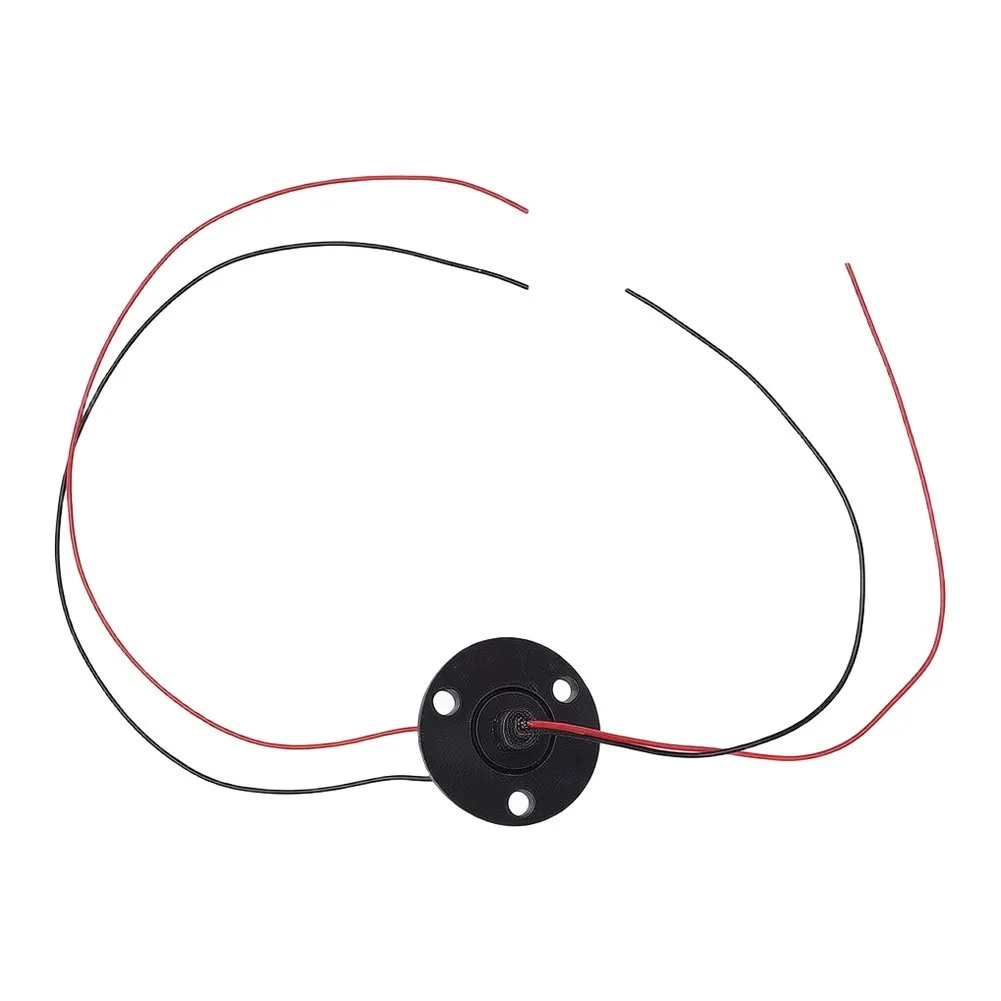 2-Wire 22mm Electrical Slip Ring For Video For Security Turntables 2A 5A 10A 220V Black Housing 300mm Conductor Length