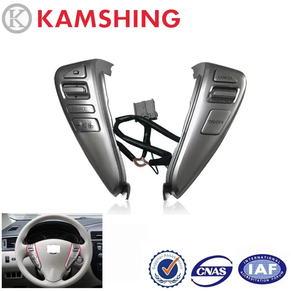 For Nissan Tida Sylphy Livina Sunny NV200 Multi-function Steering Wheel Cruise Control Switch Music Volume Adjust Button