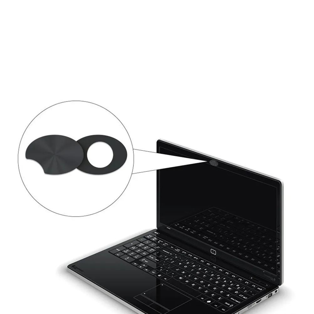 

2 in 1 ABS Webcam Cover Privacy Protection Sticker Black for Laptop Smartphone Tablet Web Camera Cover Security Slider