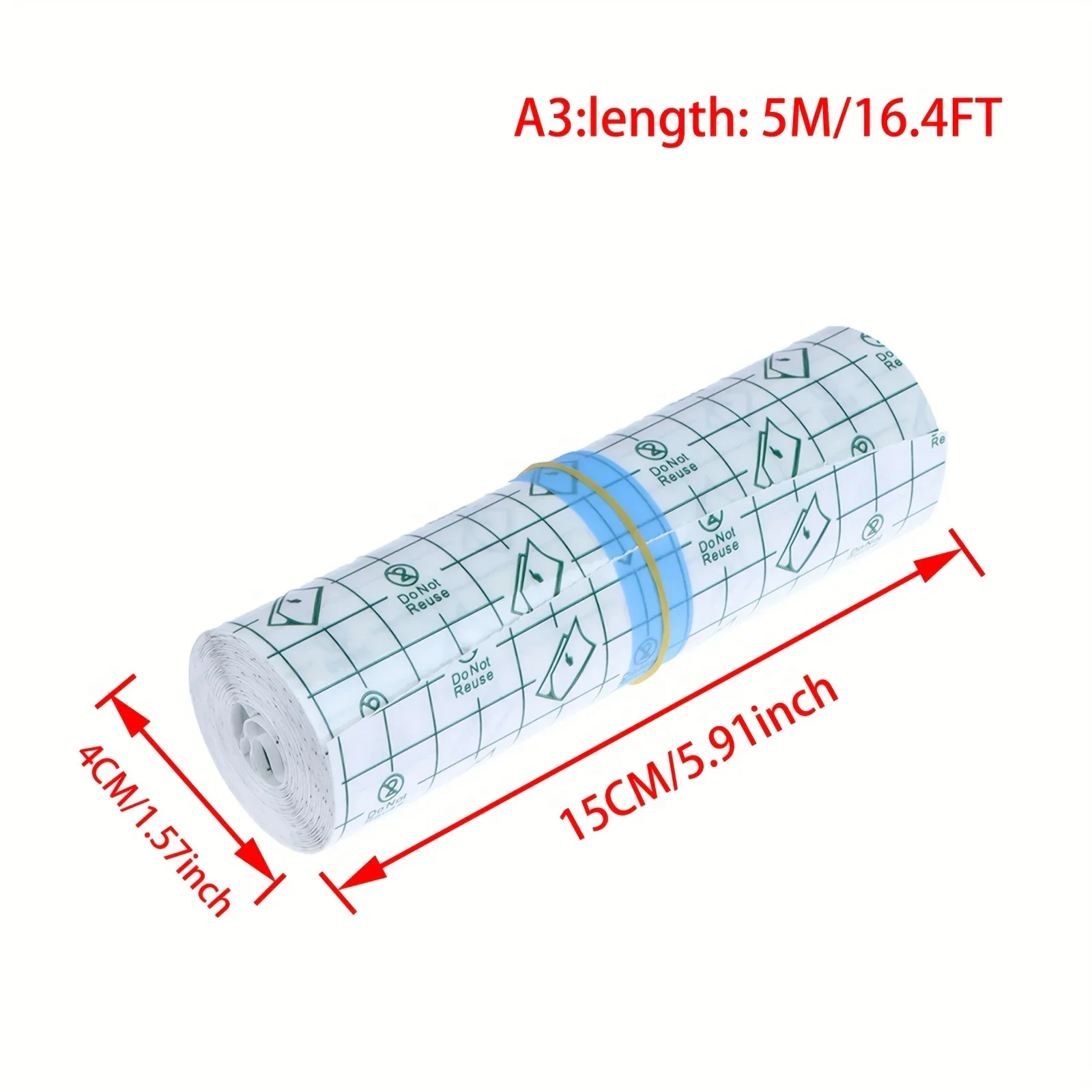 Audersigt 5M Waterproof Tattoo Film Tape for Aftercare Protective Skin Healing Tattoo Adhesive Bandages Repair