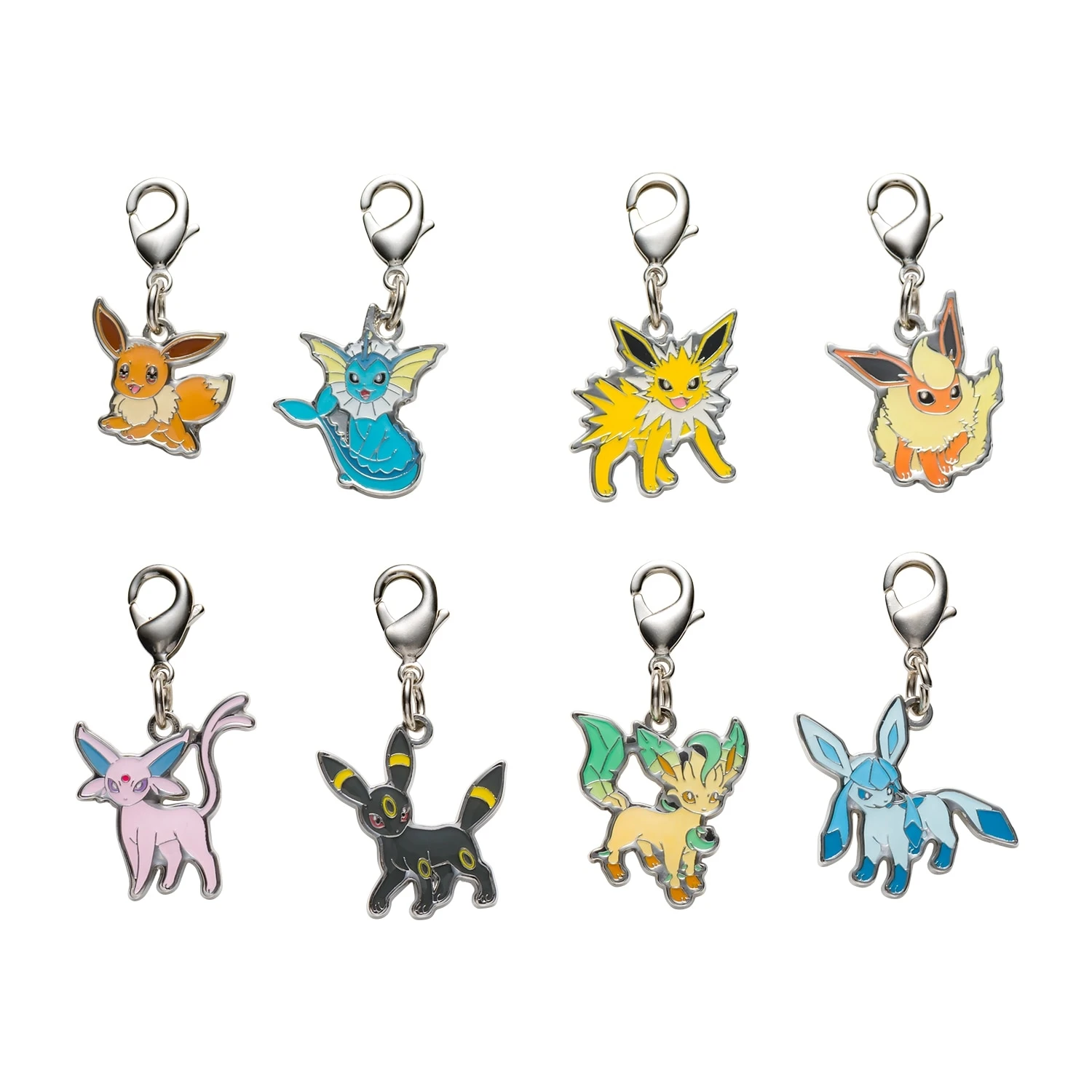 Pokemon centro japão pc limitado nacional pokedex eevee família metal chaveiro pingente crianças presentes e presentes de aniversário