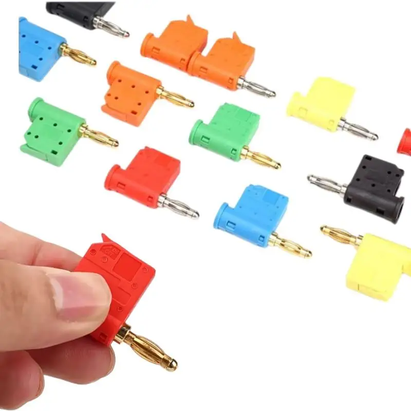 【K】1/5Pcs 24A High Current Quick Wire Connector 4mm Solderless Banana Plug Audio Speakers Amplifier Direct Insertion Connectors