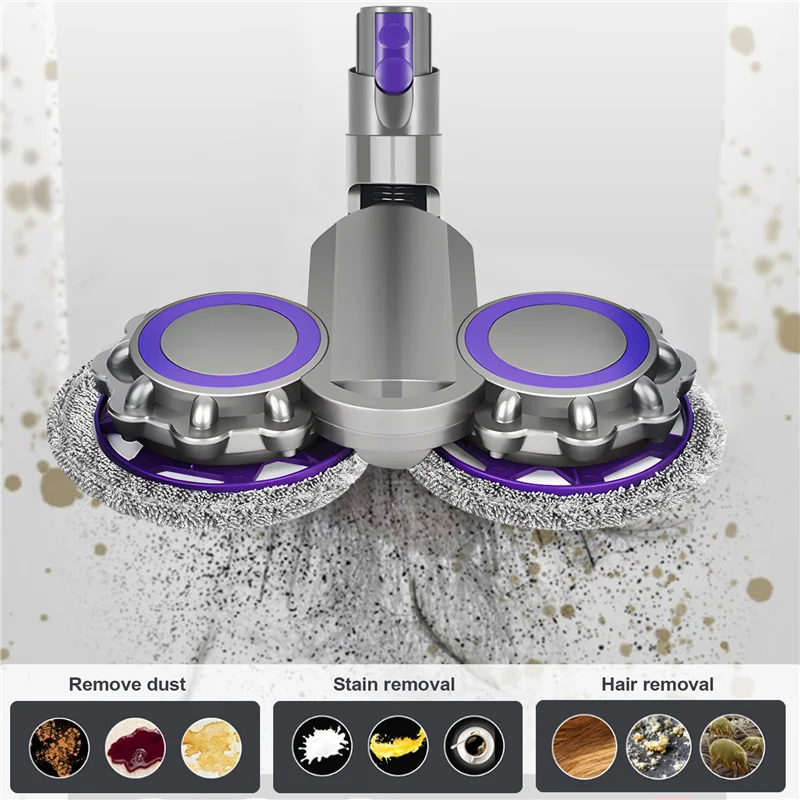 بديل رأس ABRG-Mop لـ Dyson V12 Digital Slim، مكنسة كهربائية لاسلكية رفيعة V10، رأس ممسحة + خزان مياه + 6 مناديل