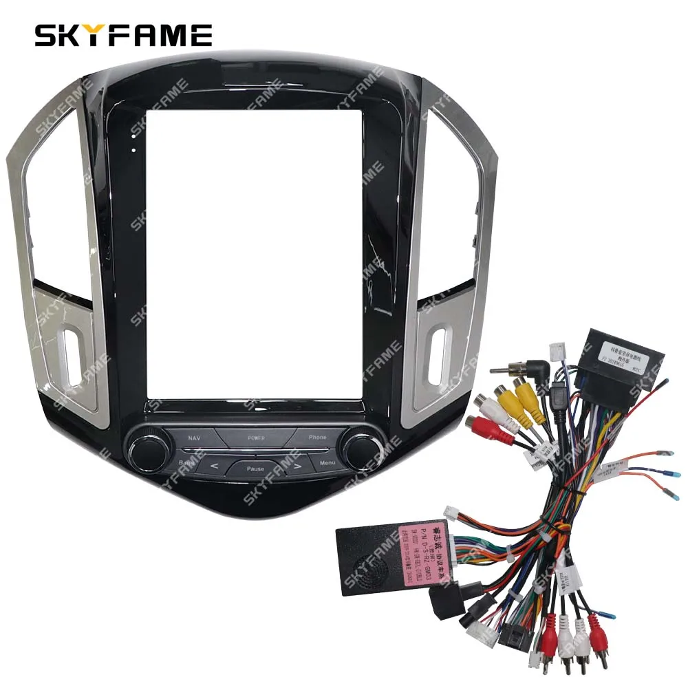 

SKYFAME Car 9.7 Inch Tesla Frame Fascia Adapter Canbus Box Decoder Android Radio Dash Fitting Panel Kit For Chevrolet Cruze