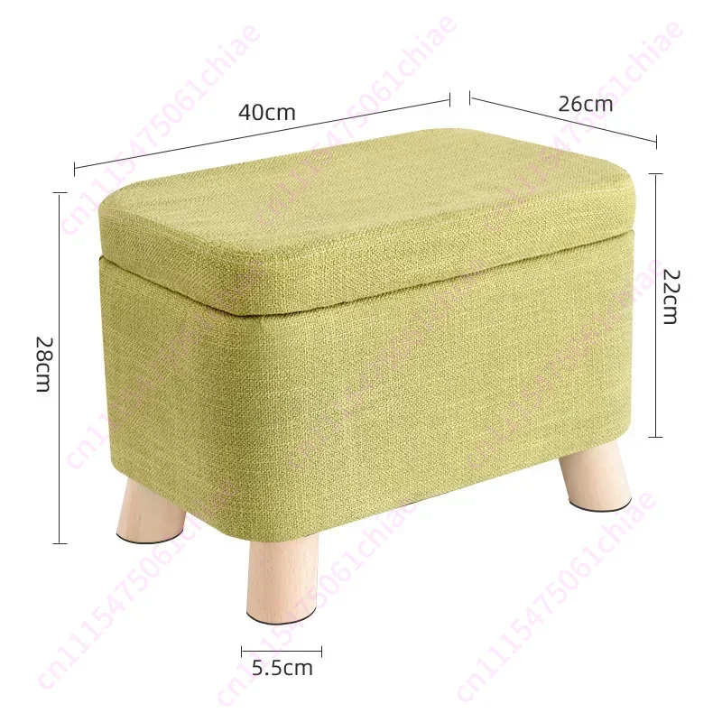 Living Room Stool Can Be Sat, Disassembled and Washed, Storage Sofa Stool Can Be Stored, Household Bedroom Foot Stool