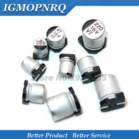 10pcs  Aluminum Electrolytic Capacitor SMD 50V 35V 25V 16V 10V 100UF 220UF 47UF 33UF 22UF 10UF 4.7UF  2.2UF 1UF new