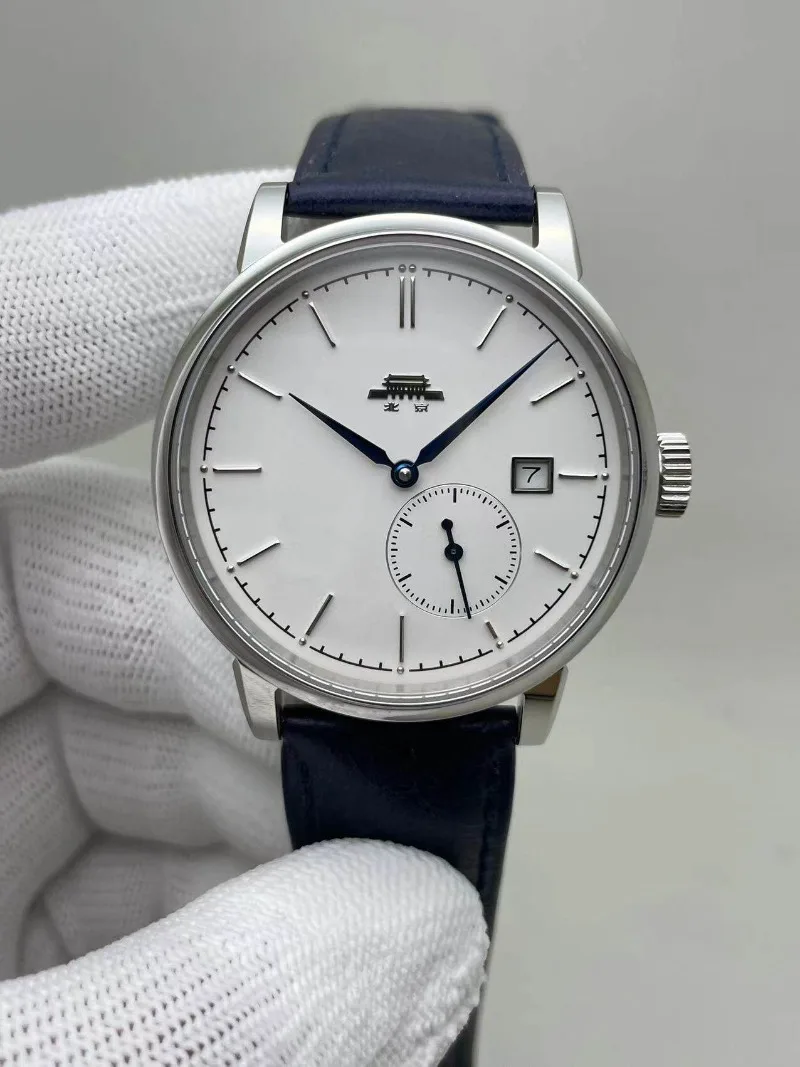 

Beijing Watch, German Style, Sturdy Small Three-pin, Sword-shaped Hands, Fully Automatic Mechanical Single Calendar Watch