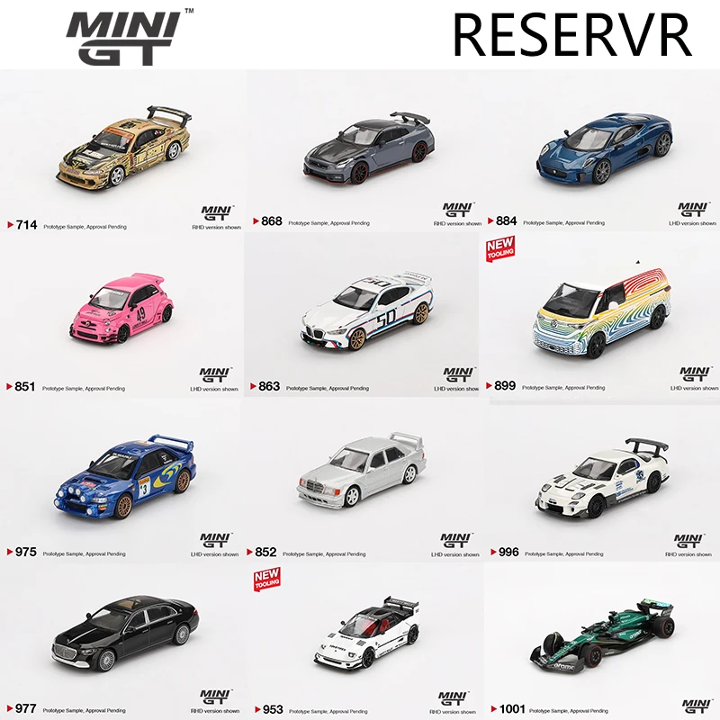 (المتقدم) MINIGT 1/64 نيسان لامبورغيني تويوتا مازدا سوبارو سيارات سبيكة موتور سيارة دييكاست نموذج معدني لعب أطفال بنين