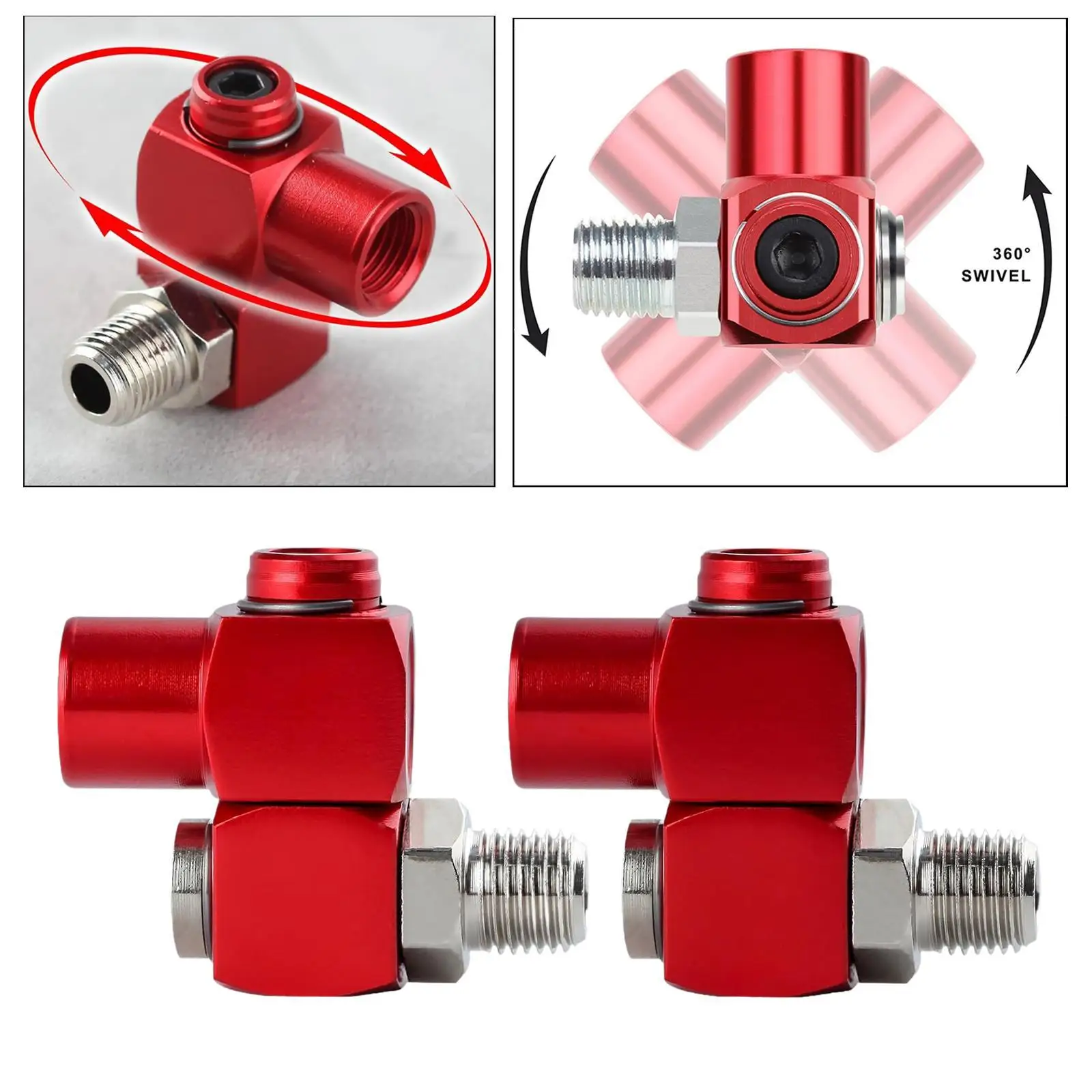 Pneumatic Fittings Air Compressor Adapter Solid Air Line Fittings Replaces Quick Connector Easy to Use No Leakage 1/4inch NPT