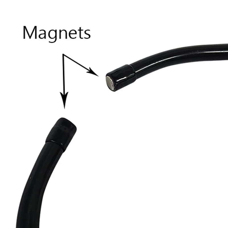 전문가용 조절 가능한 목걸이형 마이크 홀더 잠금 클립 핸즈프리 마술 공연 소품 (가수 무대 마술 쇼 트릭용)