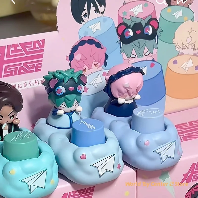 NEW Anime Alien Stage Free Stage Series Fingertip Keycaps Q Version Figure Anime Keycap Luka Till Ivan Mizi Hyuna Keycaps Toys