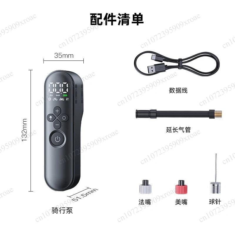 Portable Mini Bike Air Pump, Handheld Outdoor Inflator for Road Bicycle, Mountain Bike, Motorcycle Tire Inflating Tool