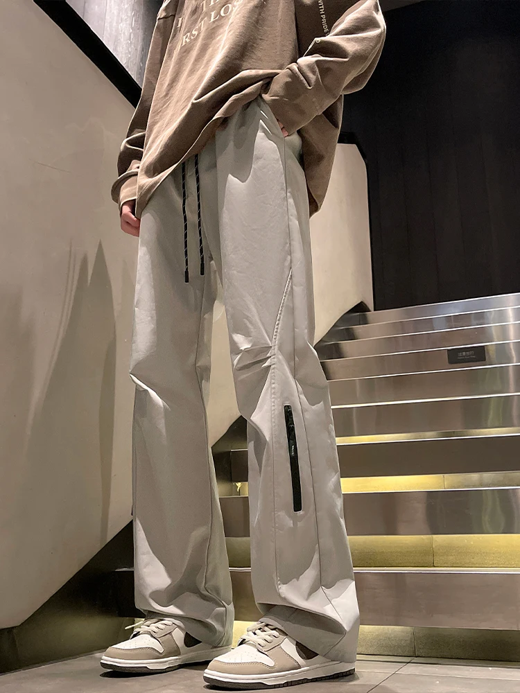 

Мужские повседневные брюки для активного отдыха, весна-осень, модные спортивные водонепроницаемые широкие брюки, летняя рабочая одежда, свободные функциональные брюки-карго