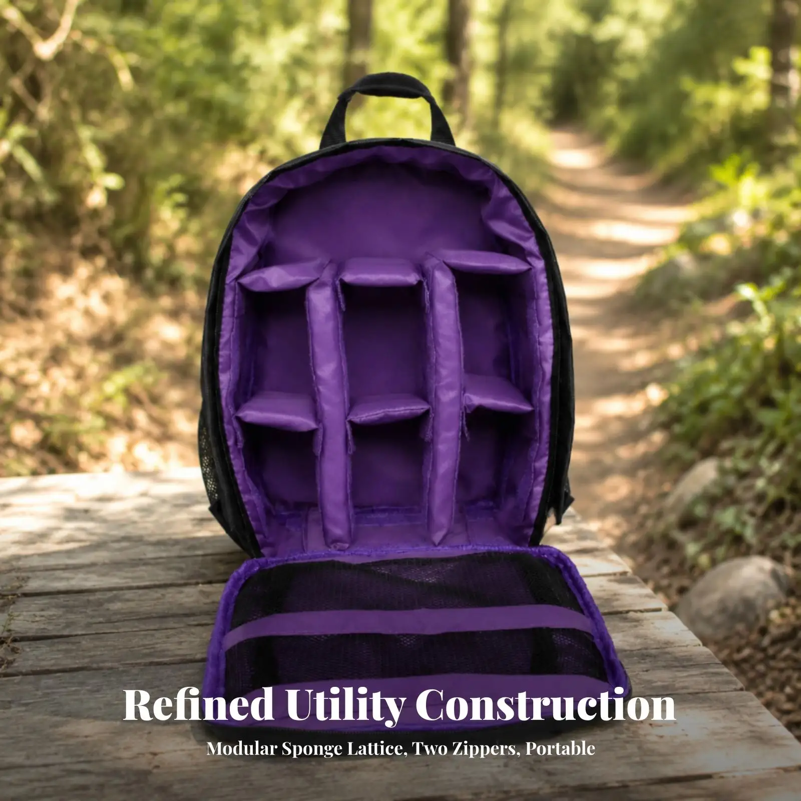 Mini Camera Backpack for Drone and DSLR Equipment with Shock Resistant Padding and Easy Access Front Panel